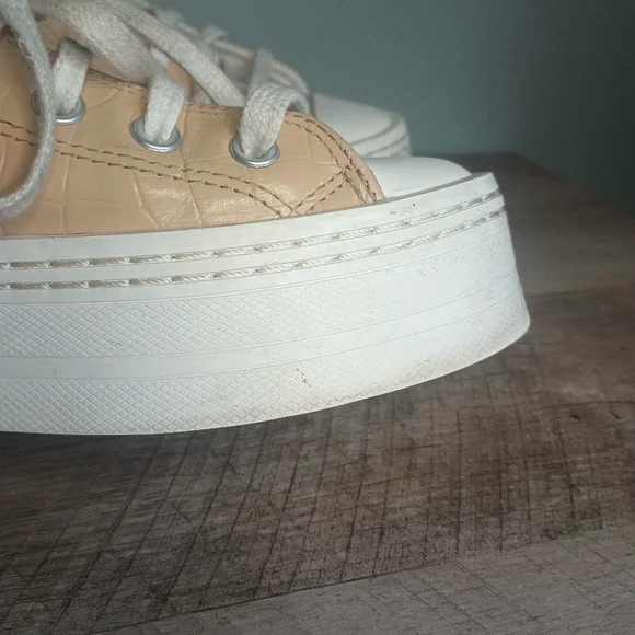 Converse All Star Womens Platform High Top Sneakers 6.5 Croc Chunky Punk Y2K - Picture 9 of 16